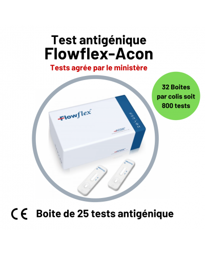 TEST ANTIGENIQUE COVID19 FLOWFLEX - BOITE DE 25 TESTS