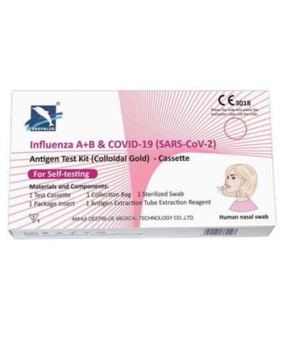AUTOTEST COMBO GRIPPE COVID DEEP BLUE